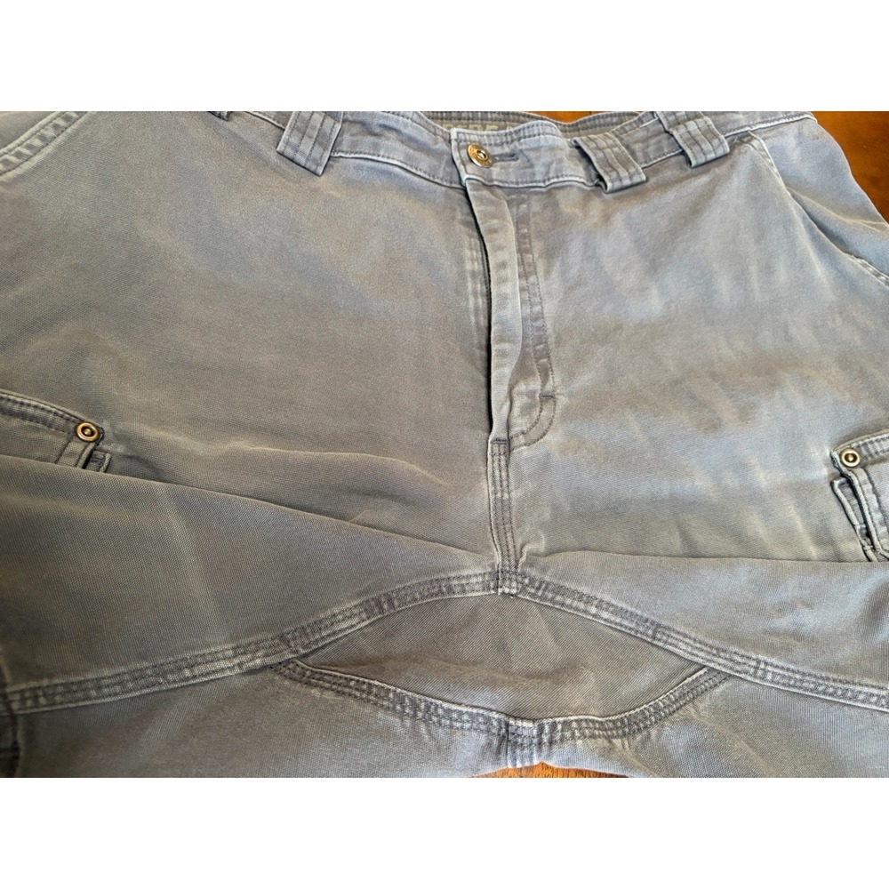 Duluth Trading Company Mens Size 38 Gray Flex Fire Hose Cargo Shorts Relaxed Fit - Picture 3 of 13